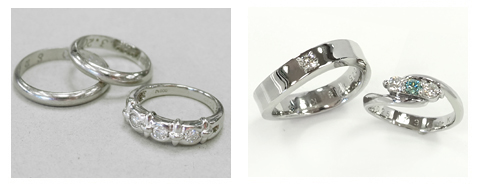 ご両親から譲り受けた結婚指輪とダイアモンドリングを使って、結婚指輪を製作