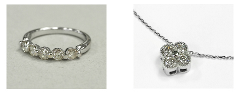 使わなくなったダイヤモンドリングを、親子で楽しめるクローバーネックレスへリフォーム